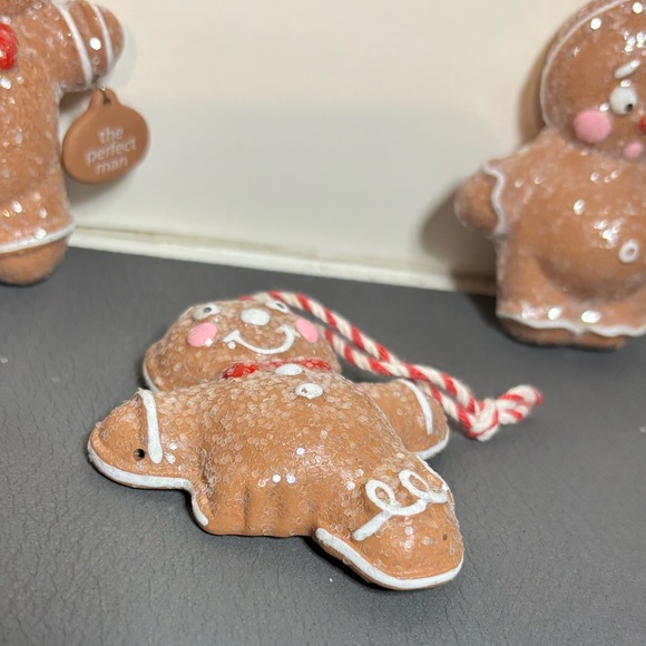 5 Sugared Gingerbreadmen,2 missing the signs in their hands.Excellent Condition - Picture 4 of 8
